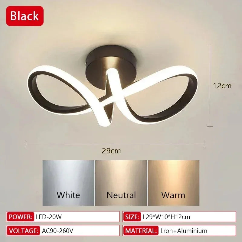 Slim Aisle LED Ceiling Chandelier