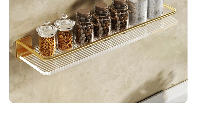 Punch-free Acrylic Bathroom Shelf