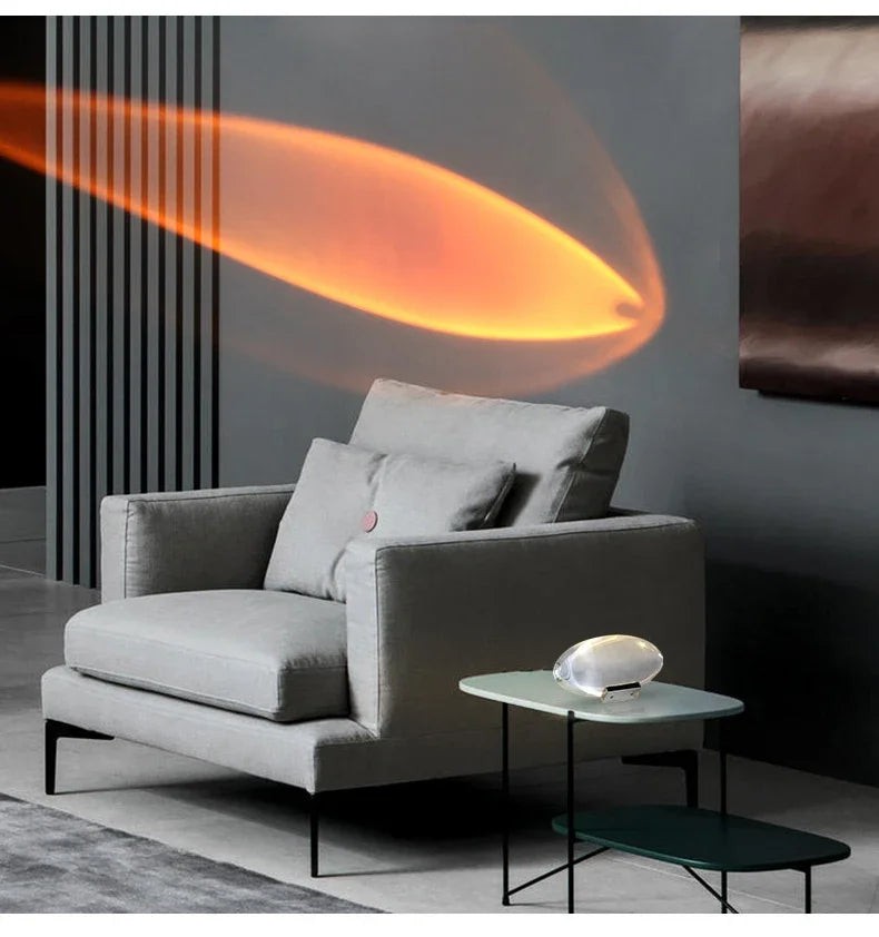 Crystal Sunset Projection Table Lamp