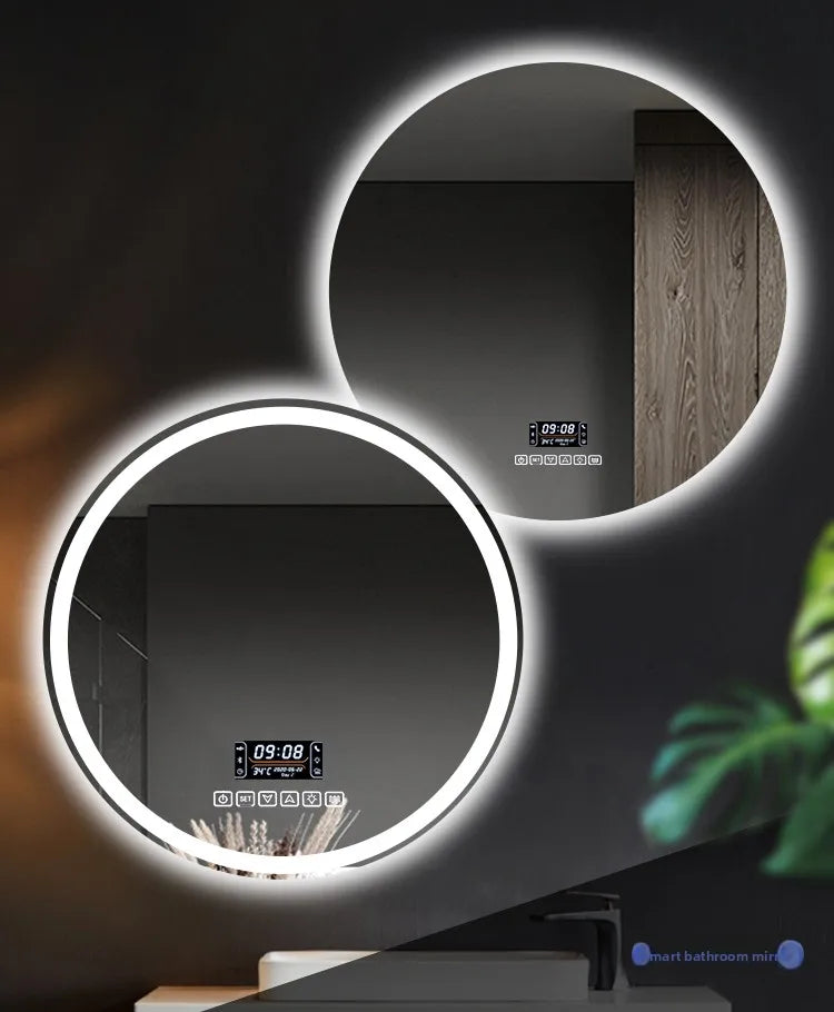 Smart Anti-Fog Round Vanity Mirror