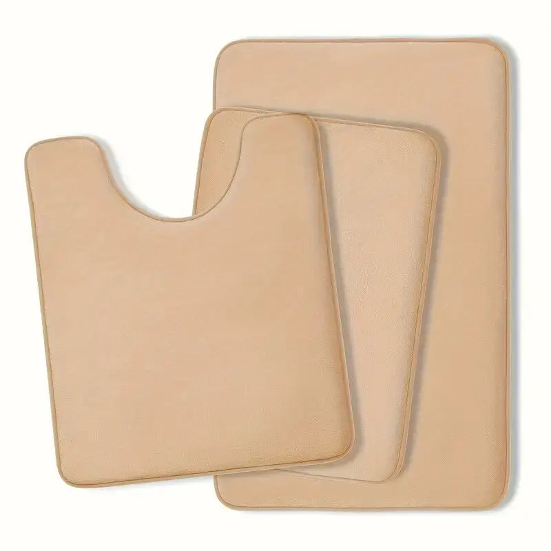 Three Piece Toilet, Bath Floor Mat, Shower Mat, Bath Absorbent Mat, Non