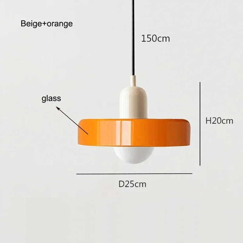 Nordic Glass Bauhaus Dining Room Chandelier Living Room Bedroom Bar