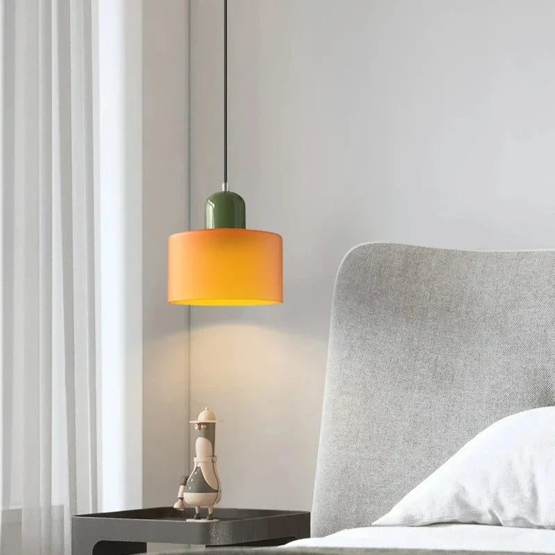 Two Tone Glass Pendant Light