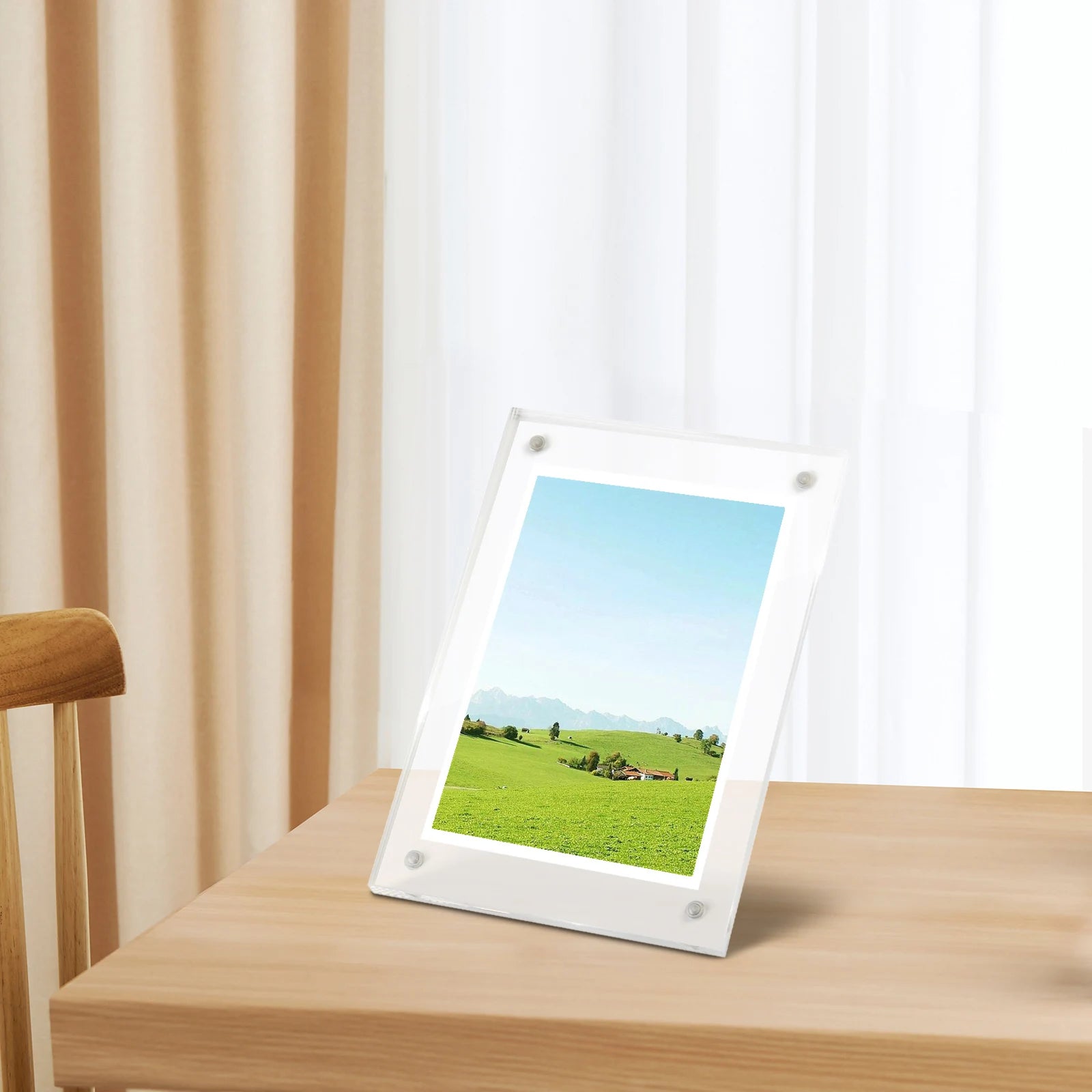 Clear Acrylic Magnetic Photo Block
