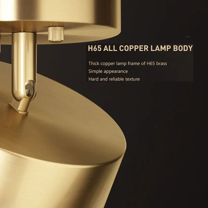 Copper Round LED Ceiling Light