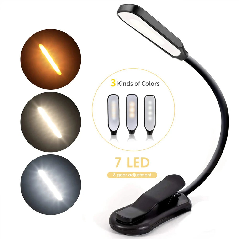 Rechargeable Clip On Book Light