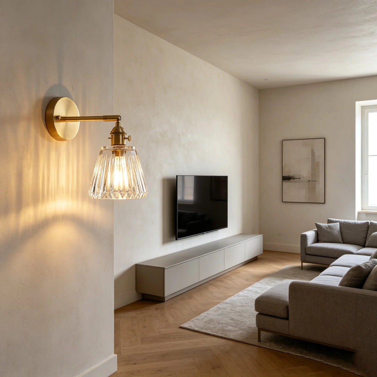 Retro Rope Glass Shade Wall Sconce