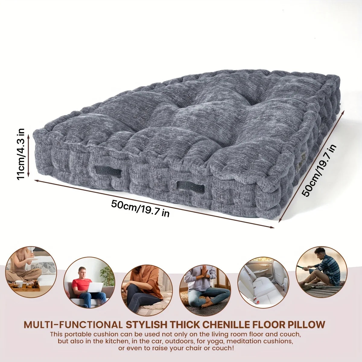 1 count Triangle cushion，Reading pad，Triangular shape with insert，Chair/Floor/Sofa/Outside Cushion
