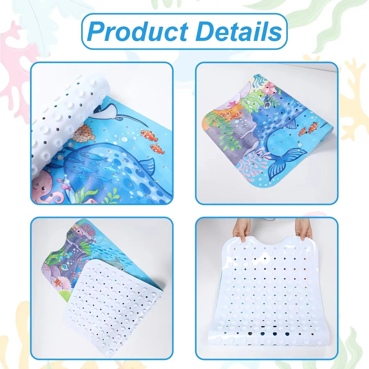 Extra Long Non Slip Baby Bath Mat