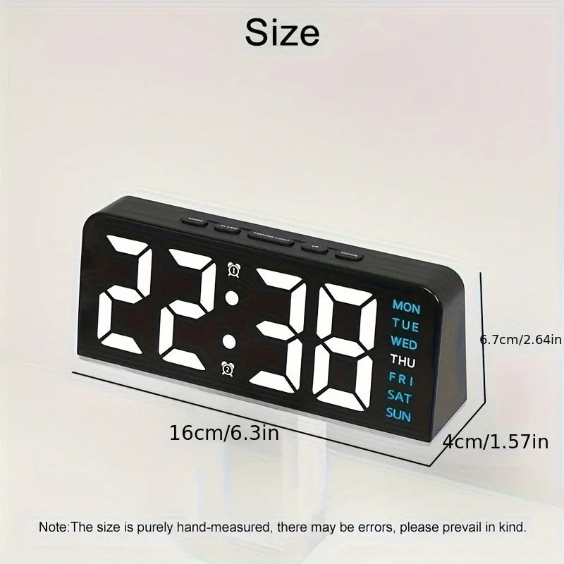LED Alarm Clock Night Light