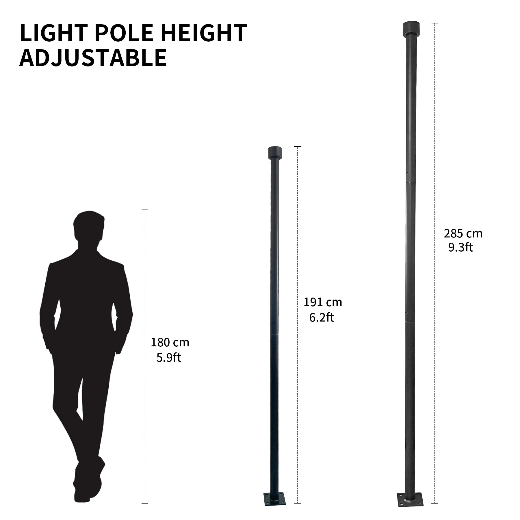 Three Metre Iron Lamp Post
