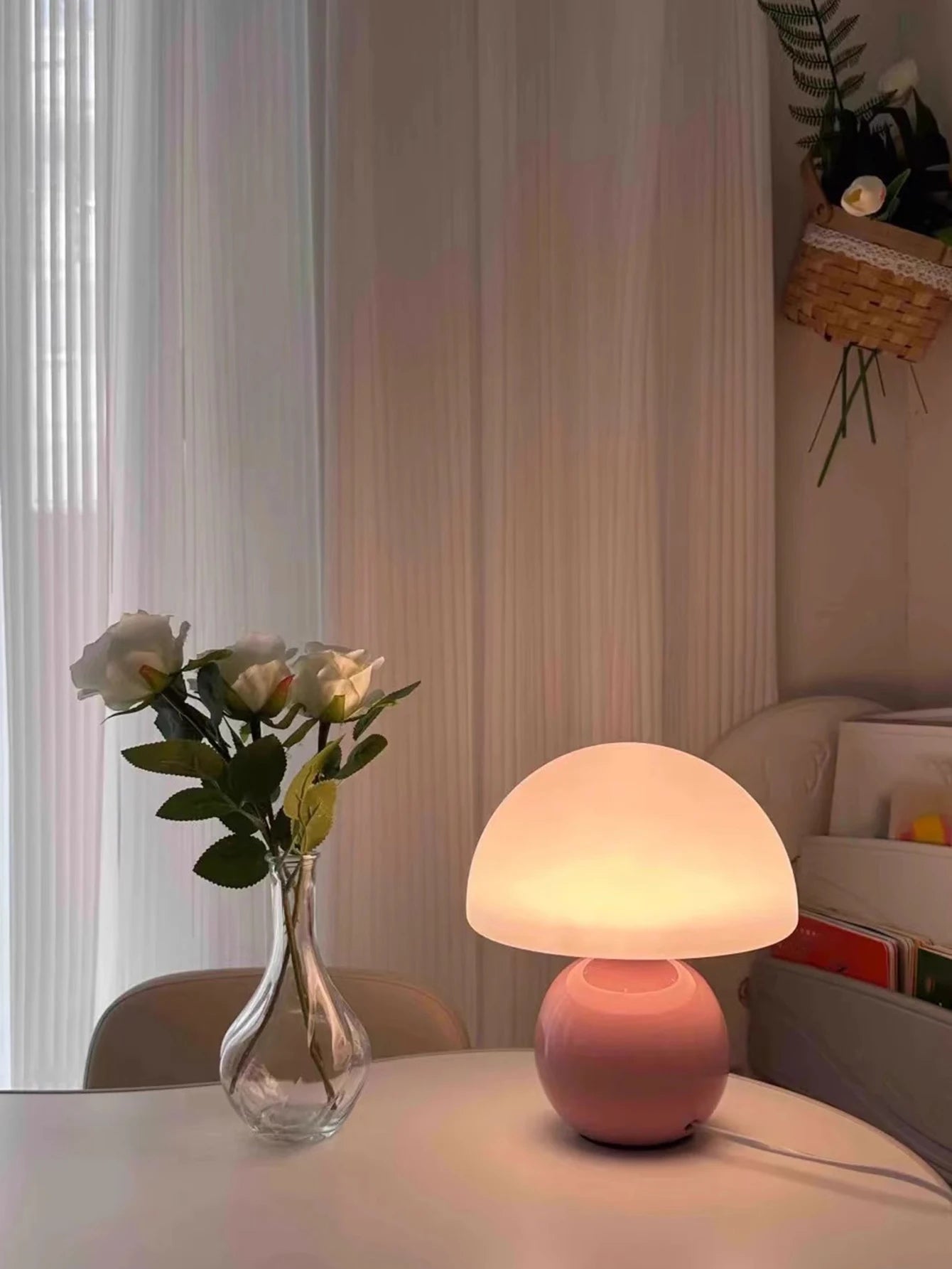 USB Socket Decorative Night Table Lamp