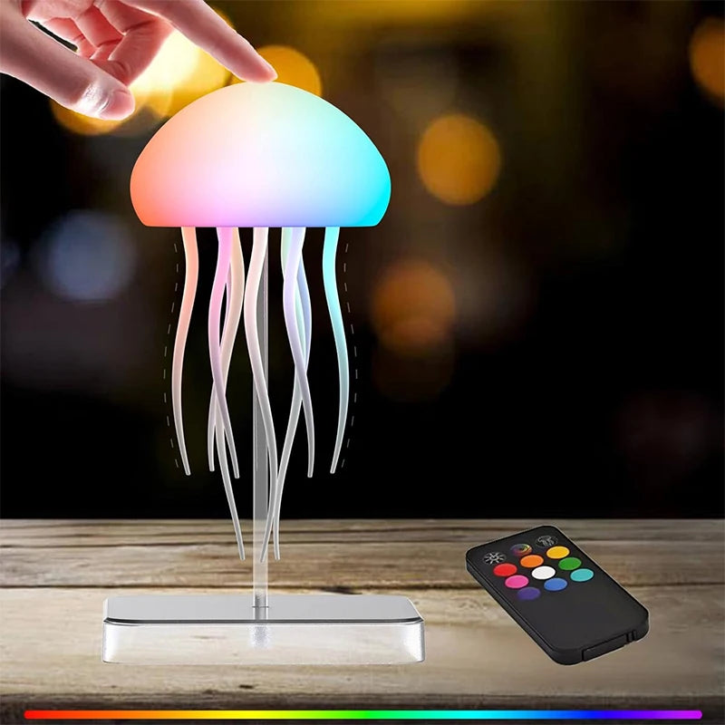Color Changing LED Jellyfish Lamp