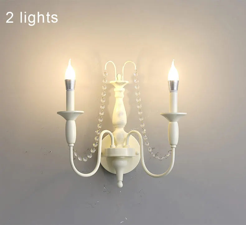 Modern 6-Light Crystal Chandelier LED Ceiling Light with E14 Bulb Base