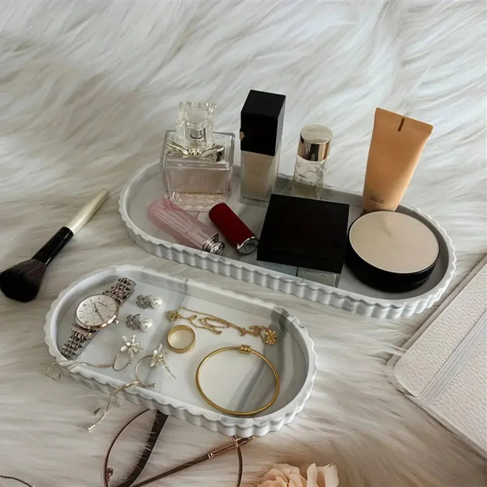 Silicone Oval Vanity Tray