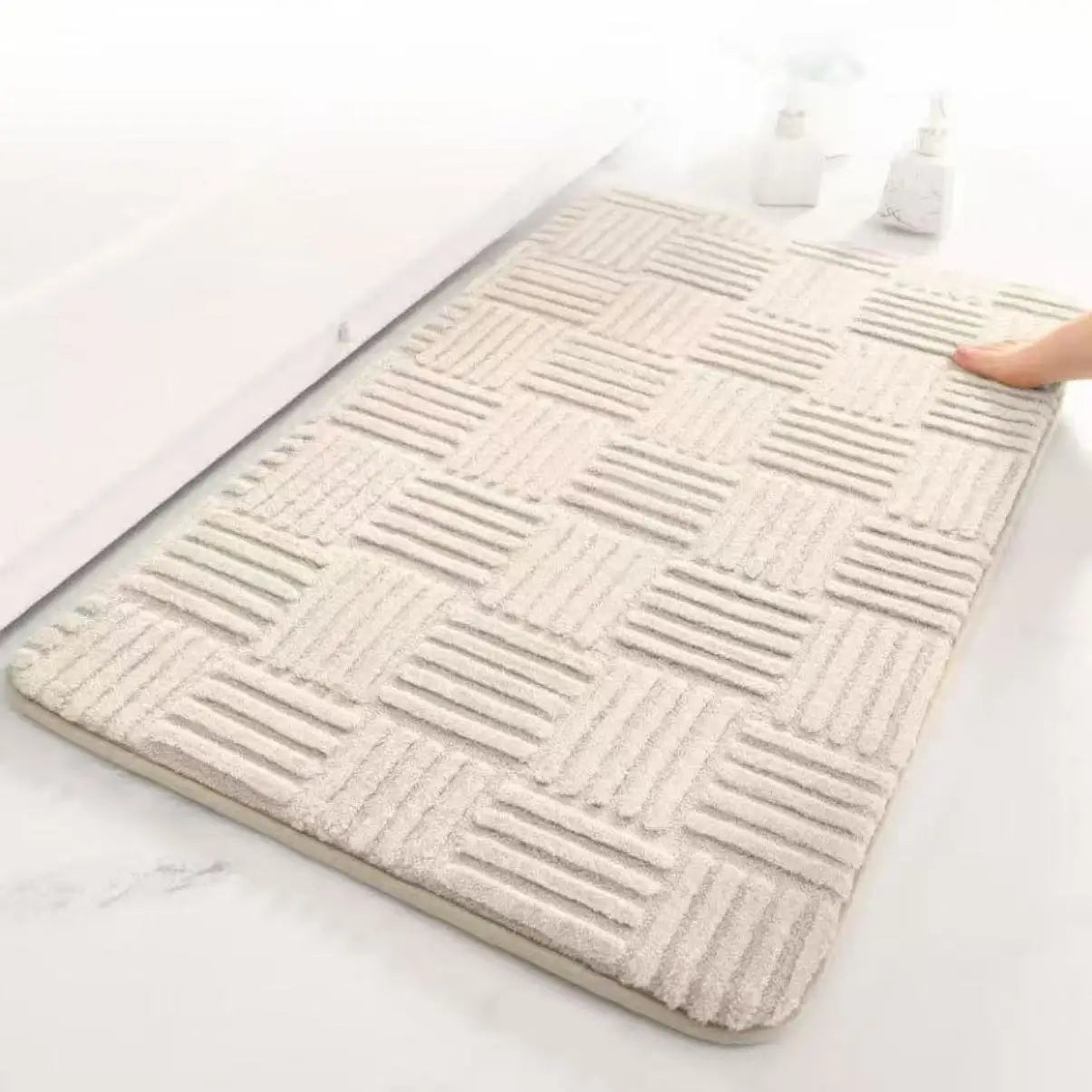 Striped Absorbent Floor Mat