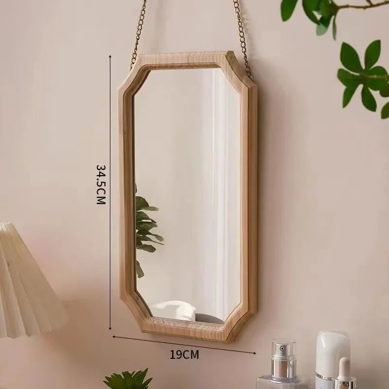 Vintage Solid Wood Wall Mirror