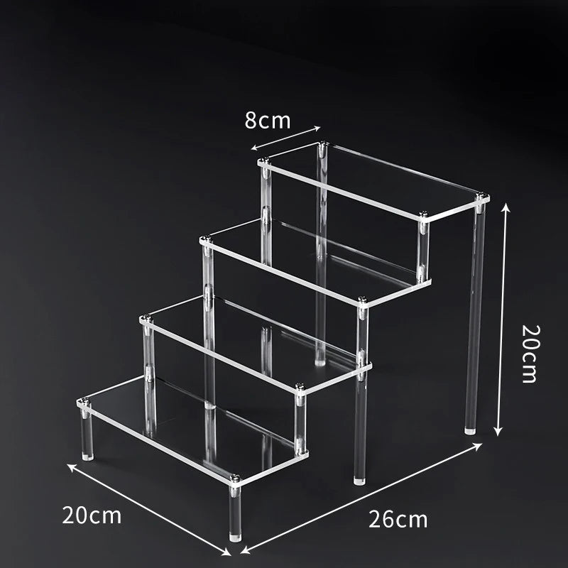 Tiered Acrylic Display Riser Shelf