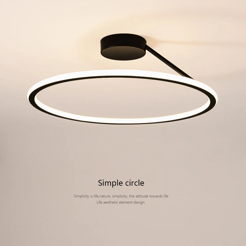 Simple Round Ring Ceiling Chandelier