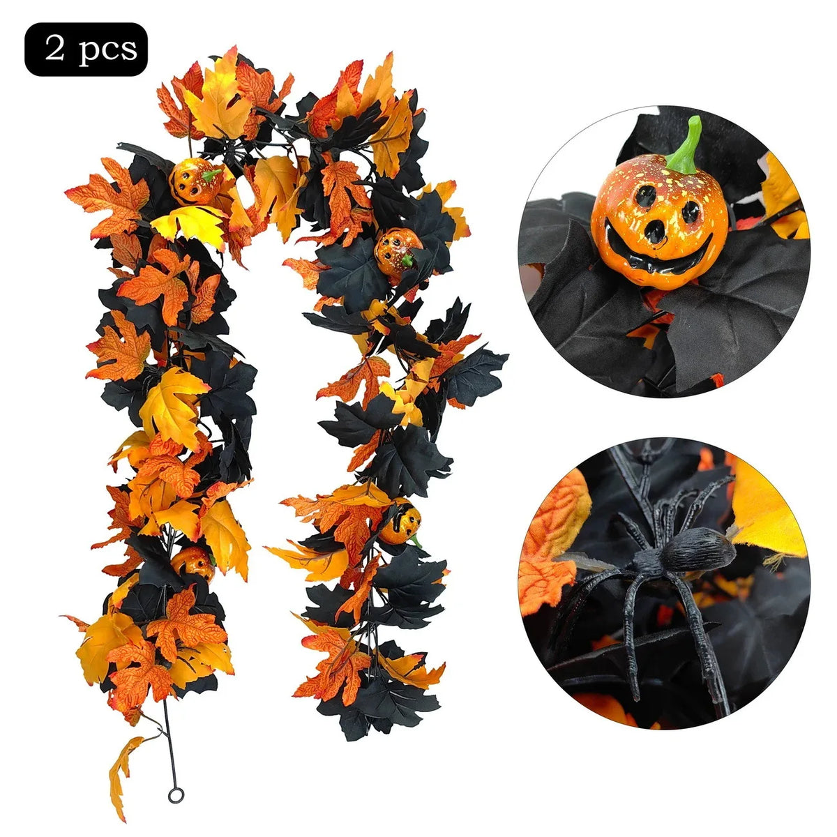 Pumpkin and Maple Leaf Garland