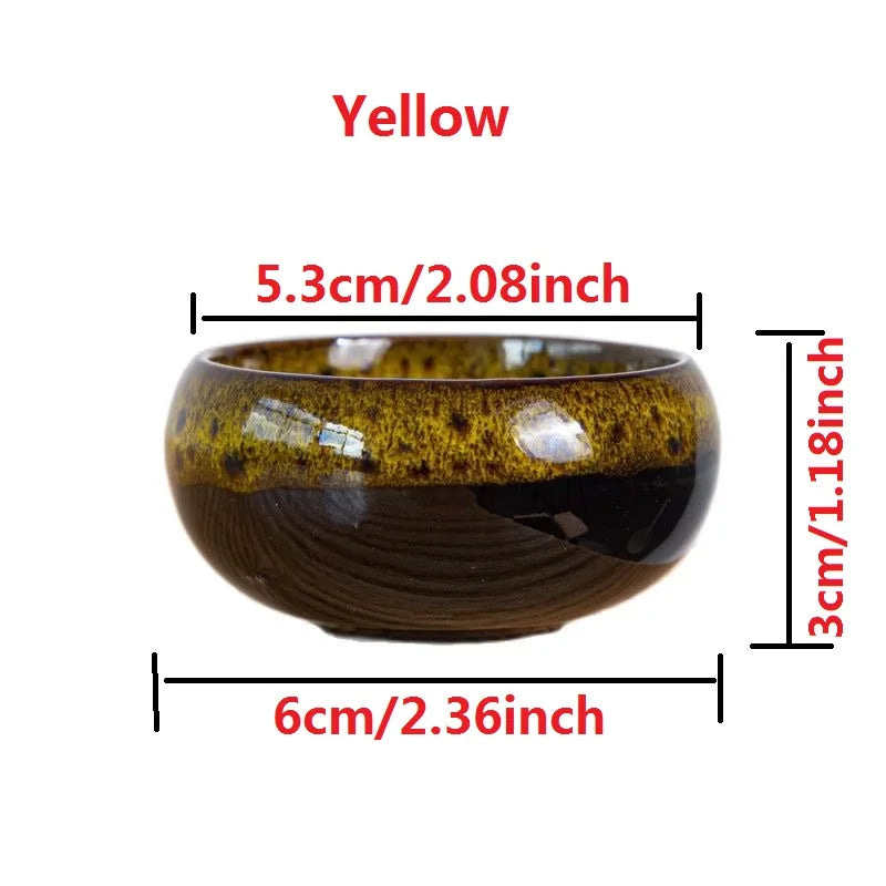 Mini Ceramic Bonsai Pots Set of 6