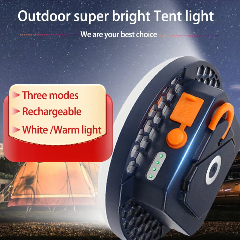 Tent Light Rechargeable Lantern Portable Emergency Night Market Light