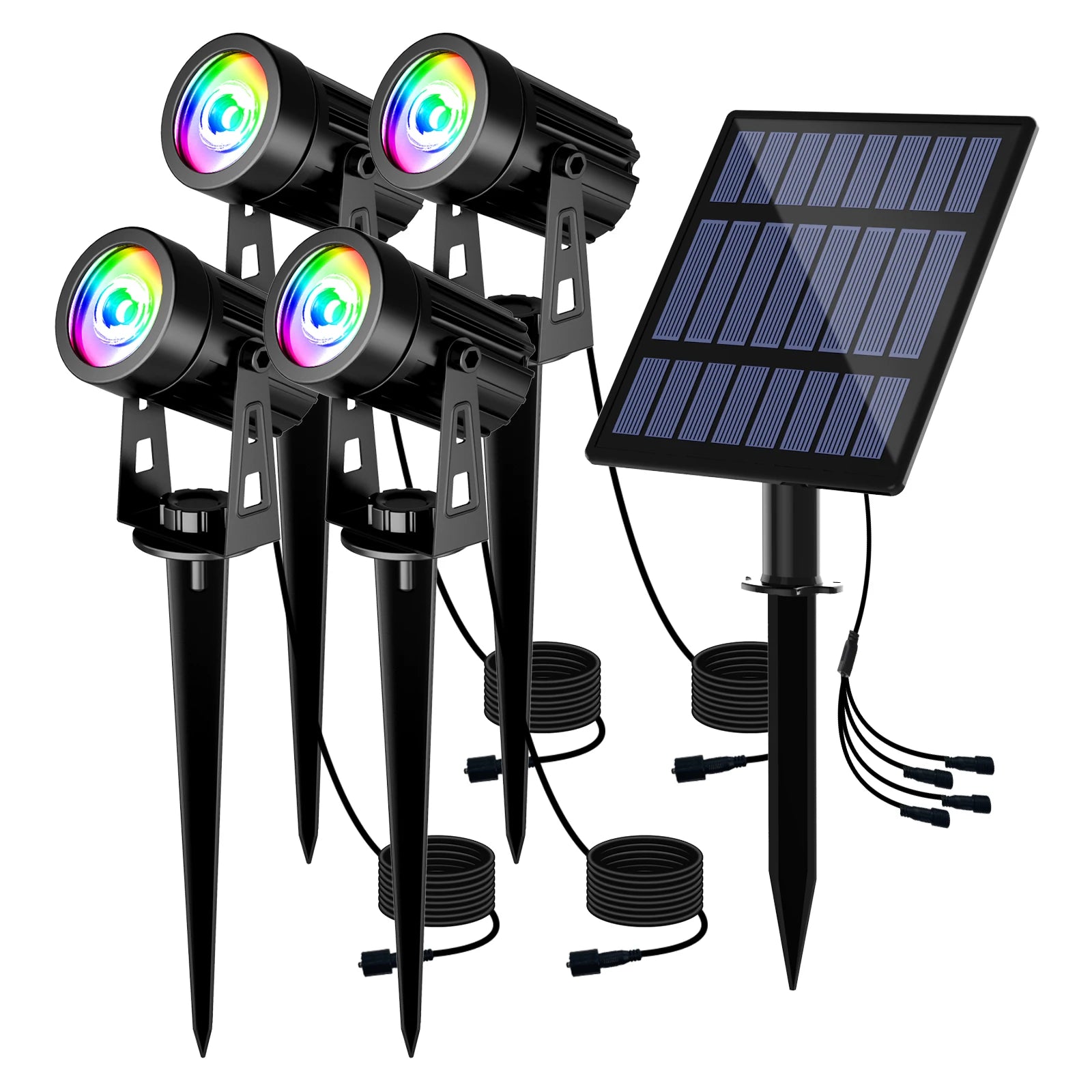RGB Solar Garden Spotlight