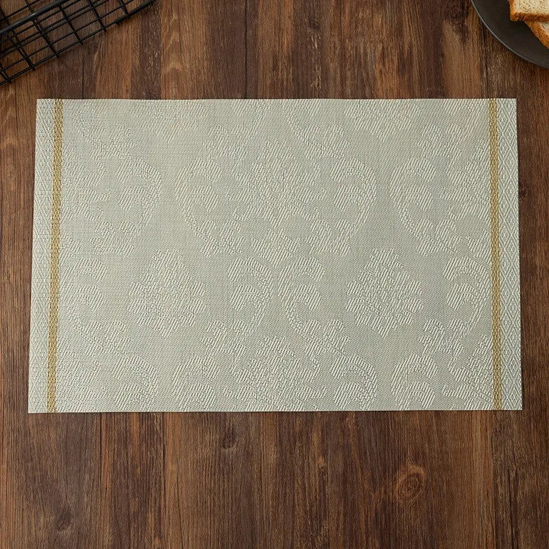 Washable Vinyl Woven Placemat Set