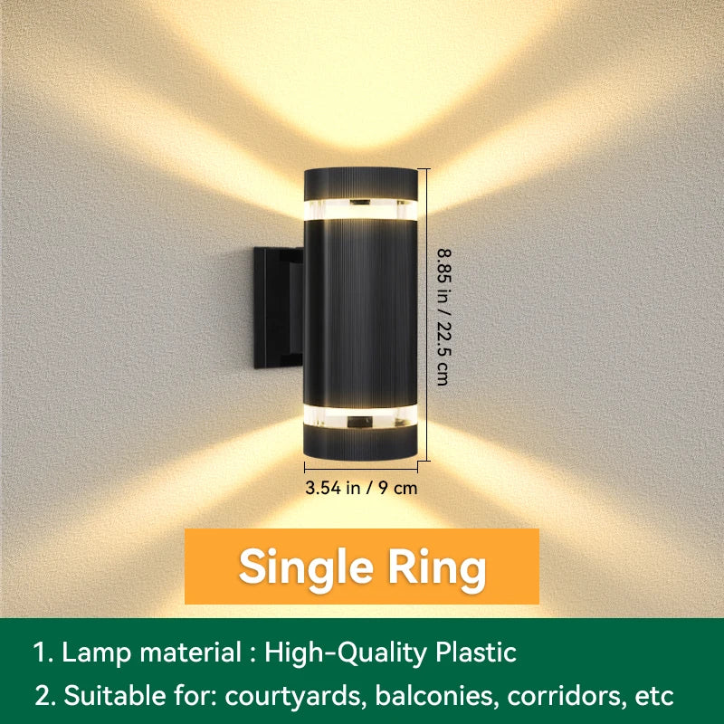 E27 Outdoor Up And Down Wall Sconce