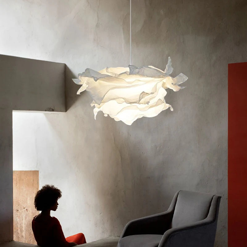 Minimalist Paper Pendant Chandelier