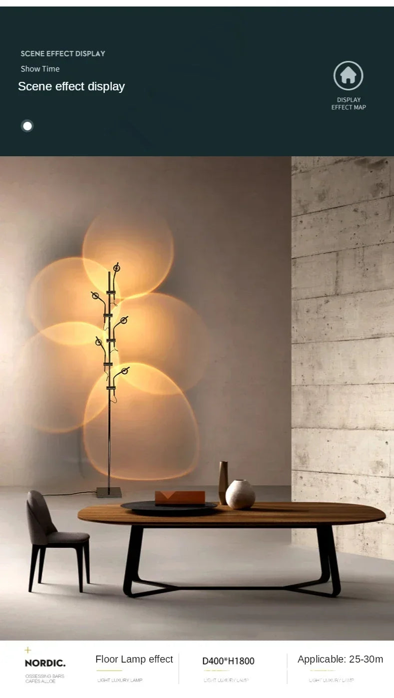 Nordic Rainbow Projection Floor Lamp
