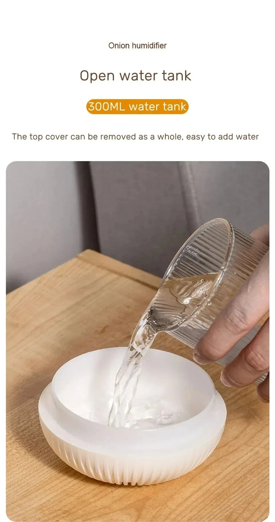 Humidifier Scented Creative Onion Shape Can Do Night Light Quiet Sleep