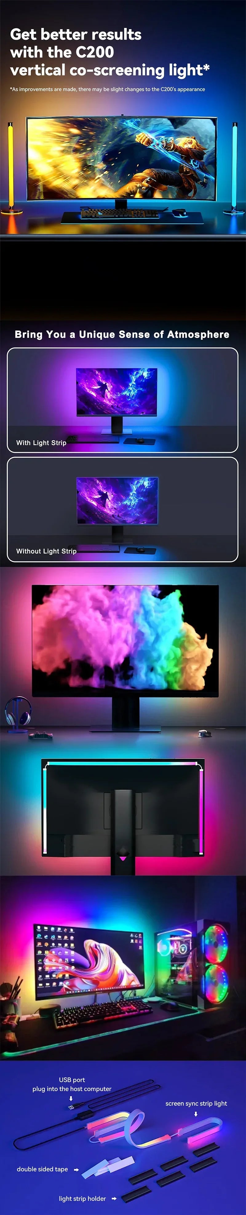 Smart Ambient Monitor Backlight