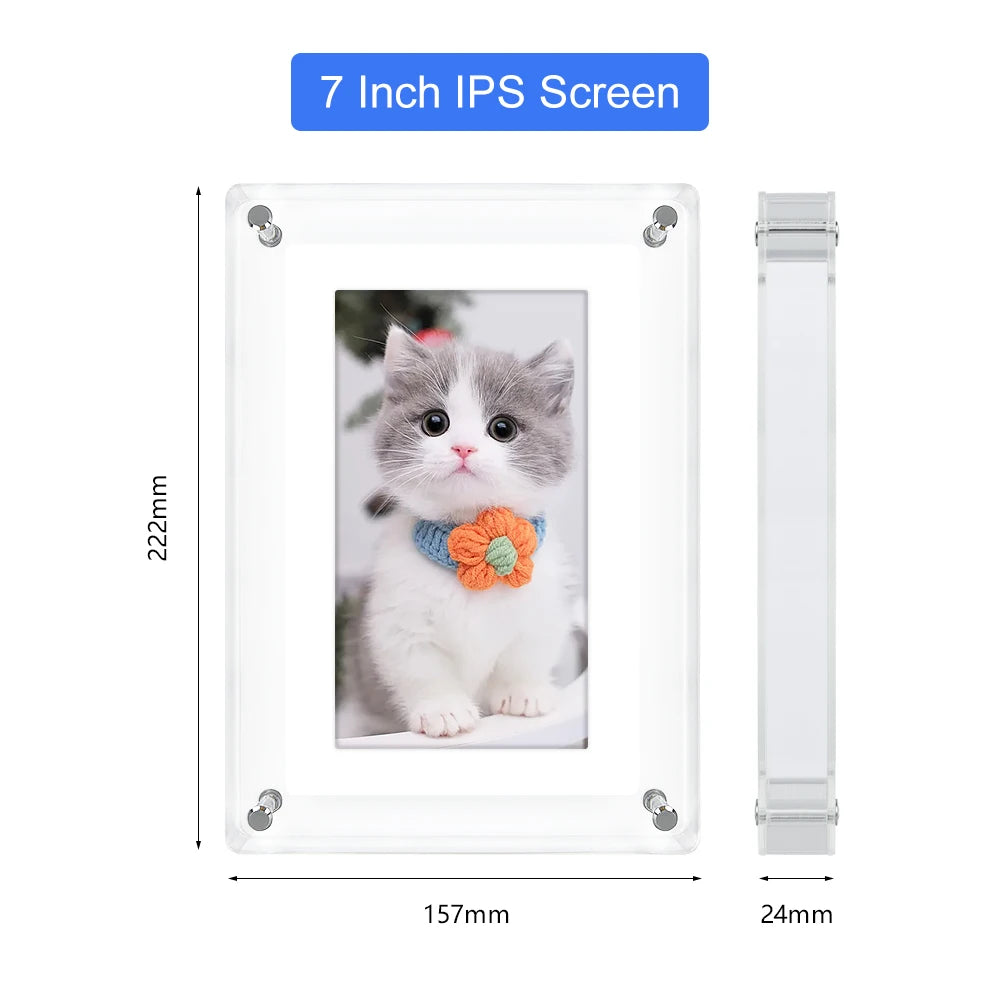 Rechargeable Acrylic Digital Photo Frame