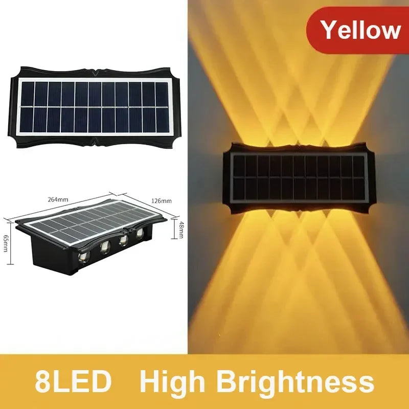 Up & Down Solar Wall Light