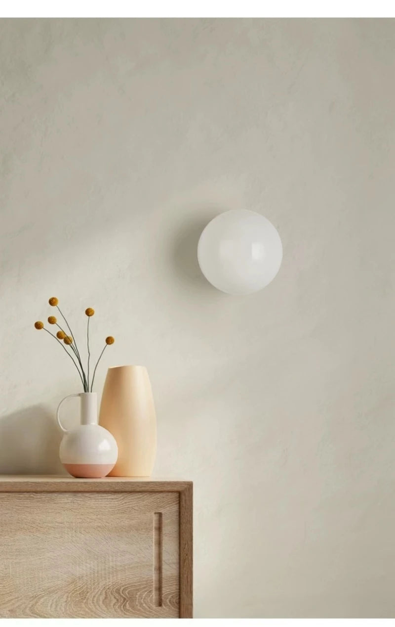 Glass Globe Wall Lamp