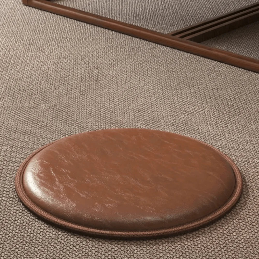 Round Waterproof Leather Seat Pad