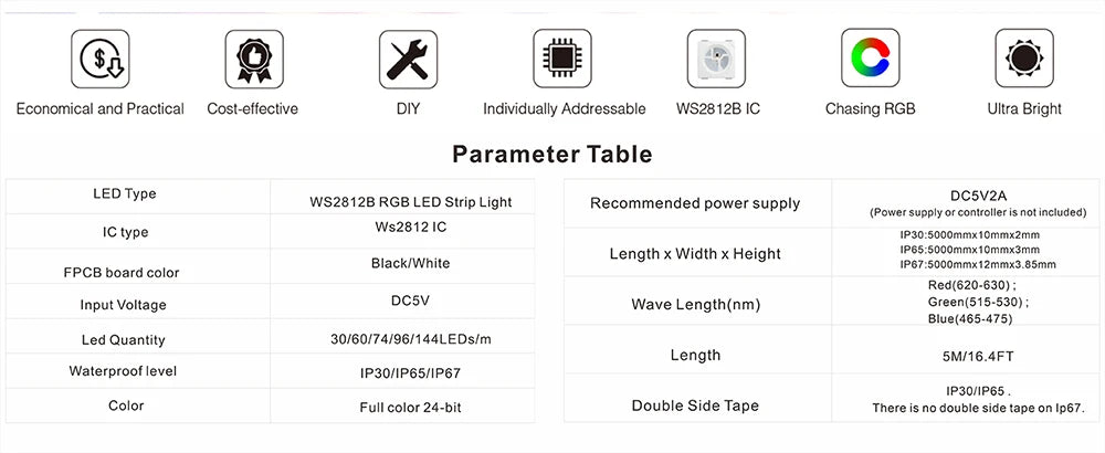 WS2812B Smart Pixel LED Strip