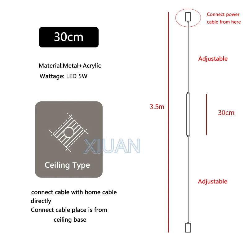 Italian Line Acrylic Floor Lamp