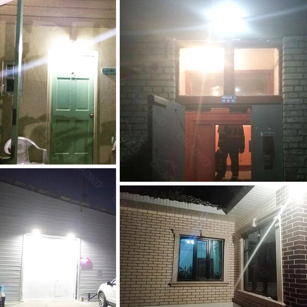 LED PIR Motion Sensor Floodlight Outdoor Wall Light White Light 100W