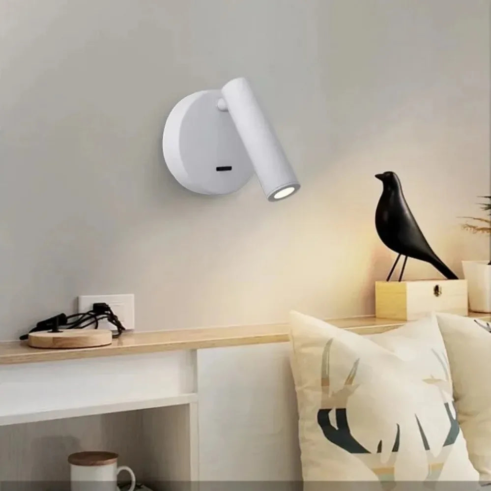 Modern LED Wall lights Rotatable Adjustable Reading Lights Bedroom