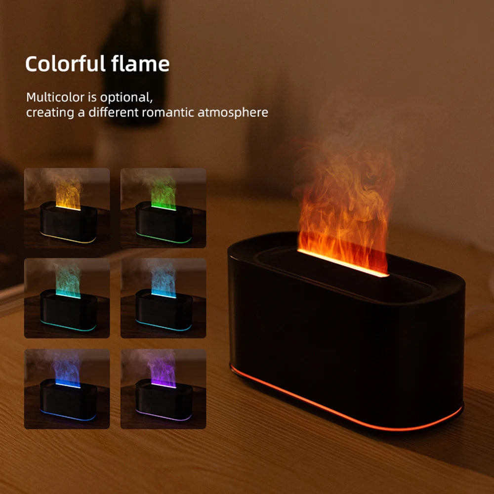 Aromatherapy Diffuser with Flame Effect, Essential Oil Diffuser