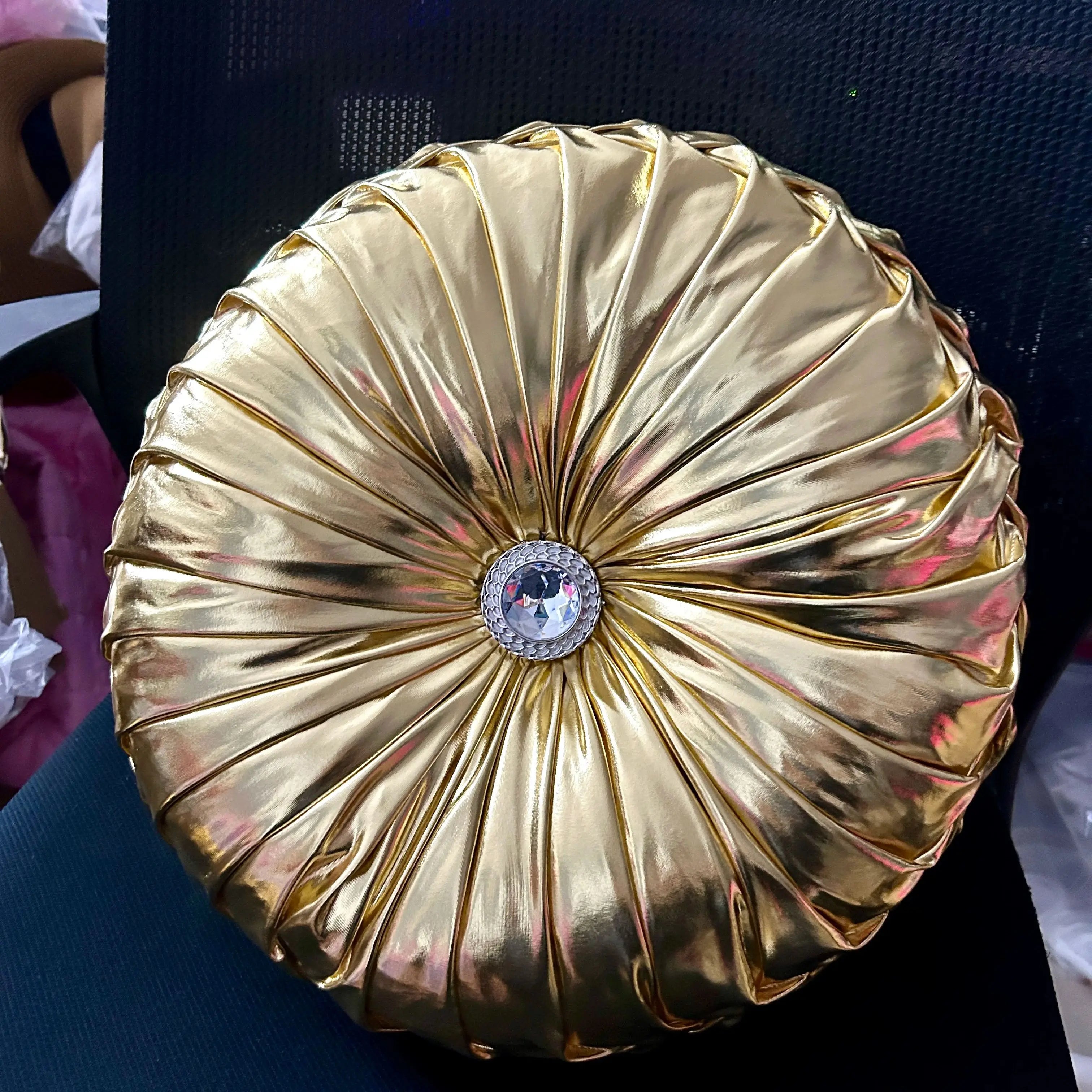 Metallic Style Sofa Pillow Bay Window Futon Seat Cushion Pumpkin Seat Cushion for Couch Floor