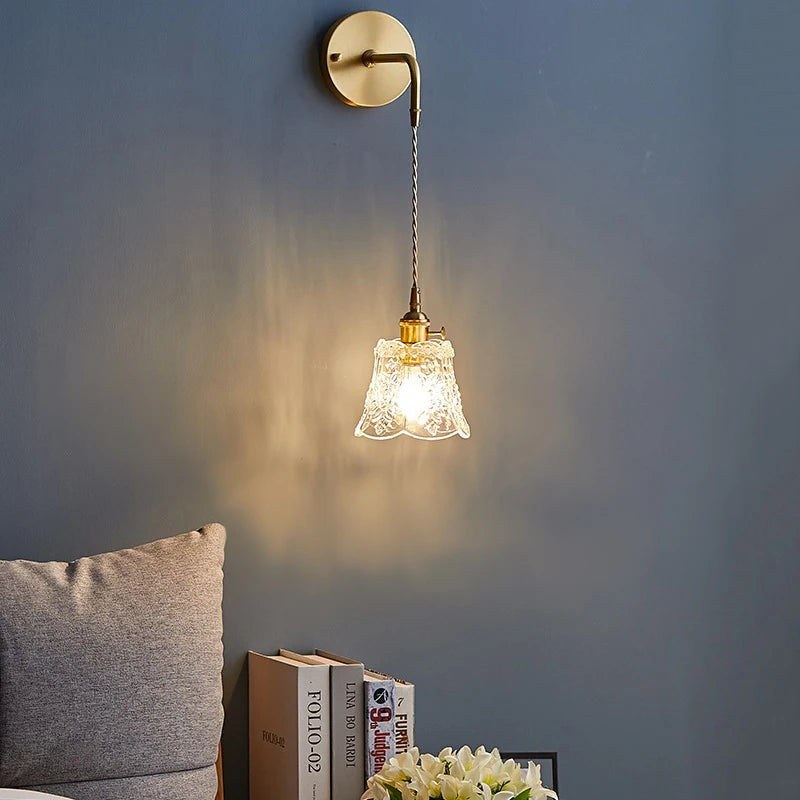 Nordic Flower Glass Pendant Light