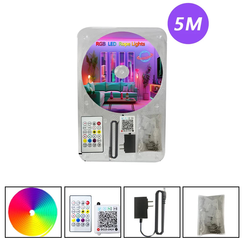DC24V RGB Neon Rope Light