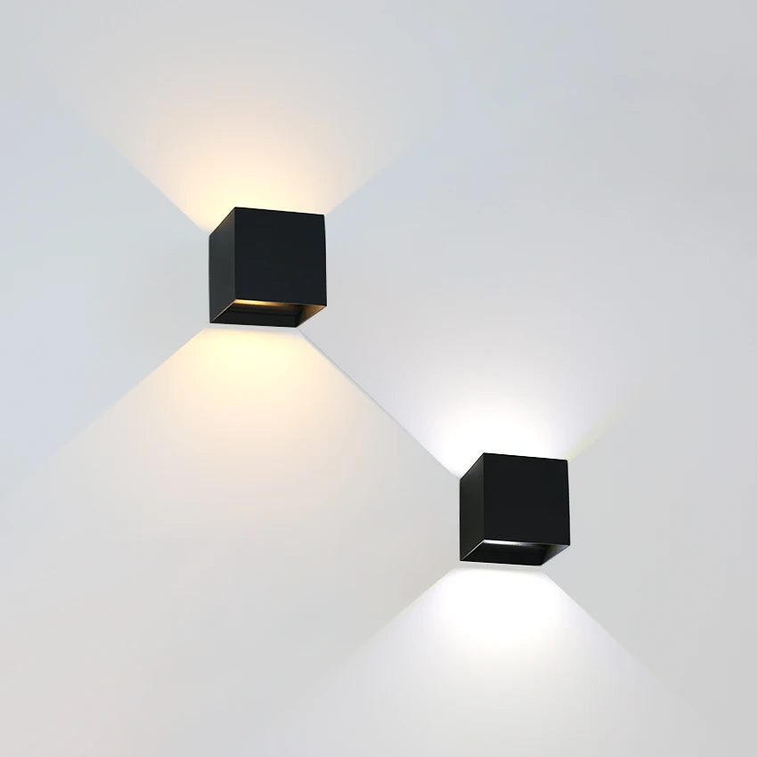Modern Square Outdoor Wall Lamp