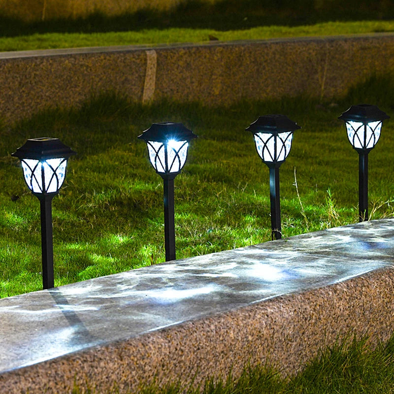 1-10 Pack Solar Yard Lights Bright Lawn Lights Outdoor Waterproof Led