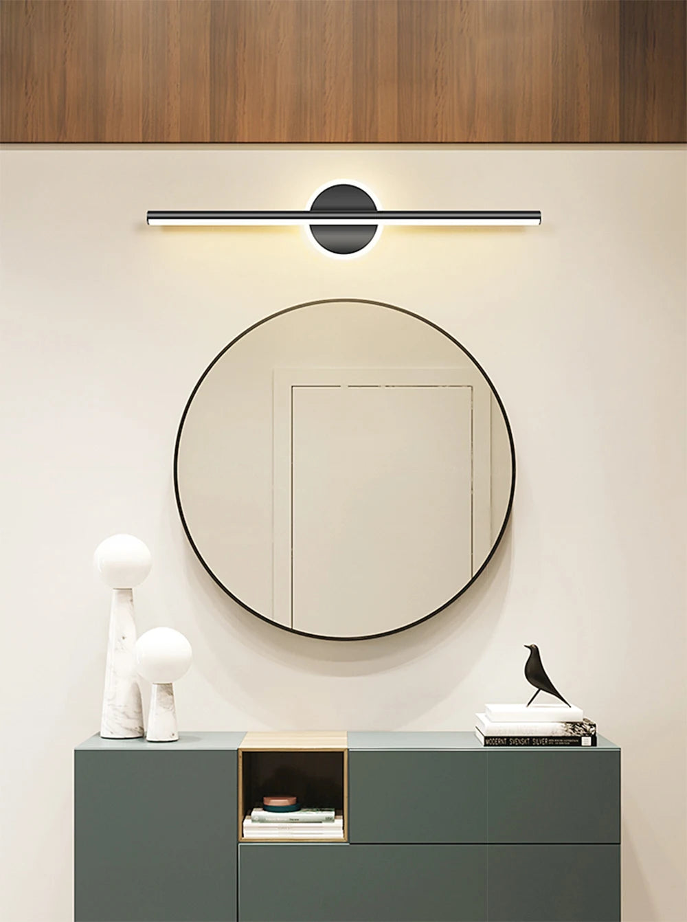 Black Gold Mirror Front Light