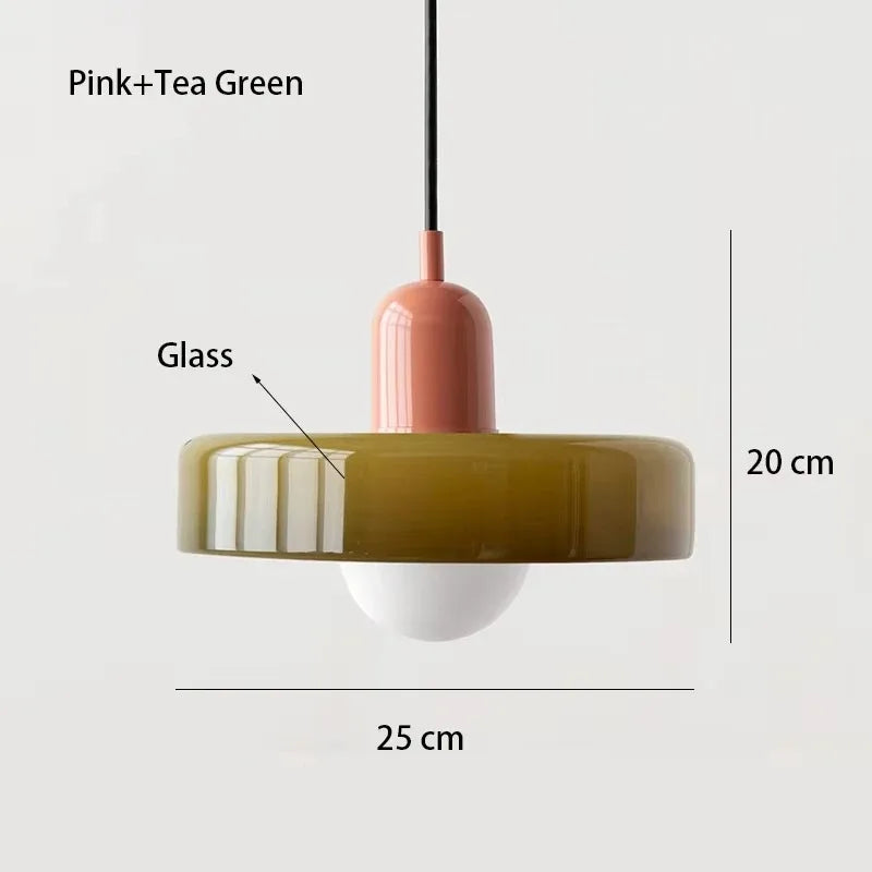 Nordic Retro Glass Pendant Light