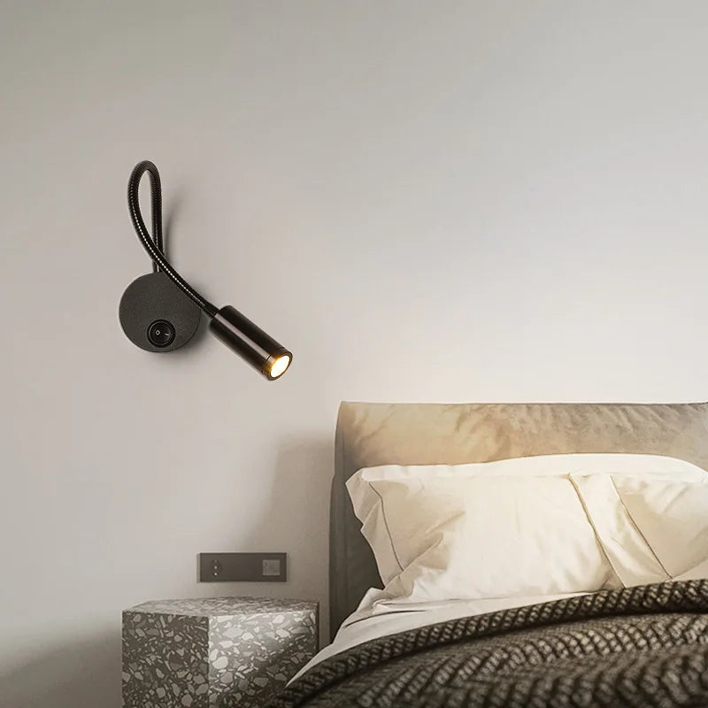 Bedside Reading Wall Lamp with Switch